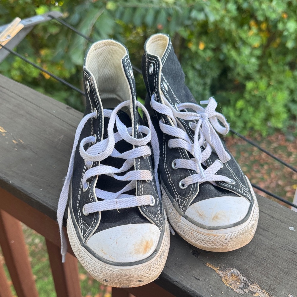 Converse Black and White Kids High-Top Sneakers